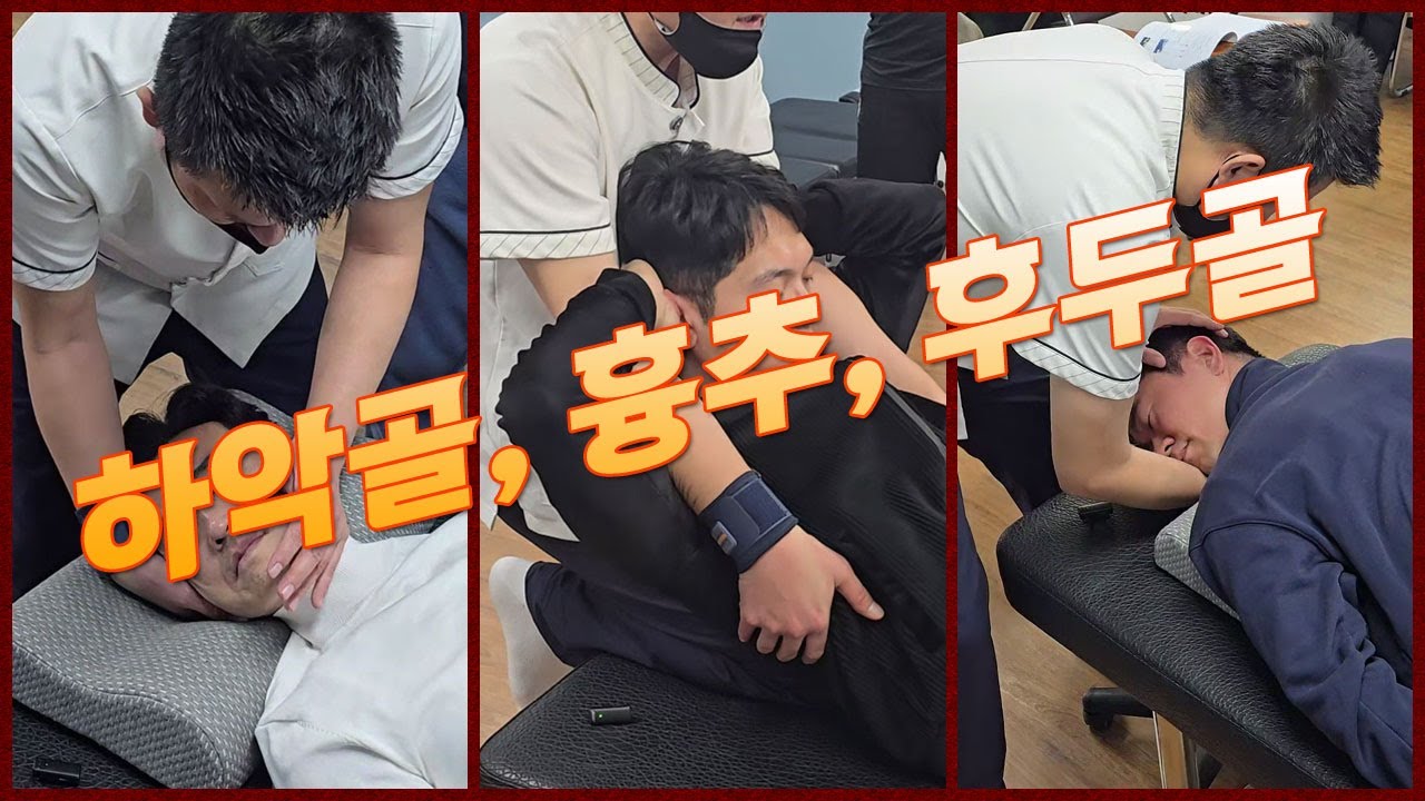 【카이로프랙틱】 하악골, 흉추, 후두골, 상부경추 어저스트 도수치료 카이로프랙틱 교육