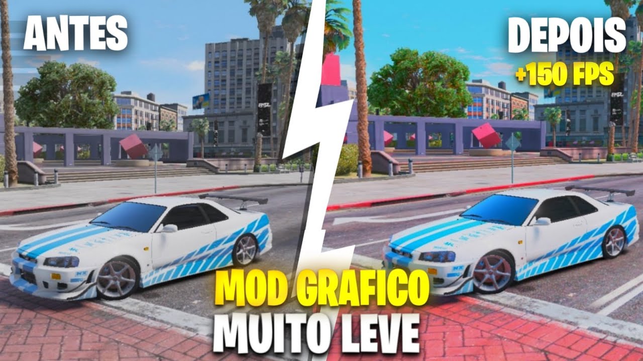 MOD GR&Aacute;FICOS MUITO LINDO E LEVE PARA GTA V RP/FIVEM #modgraficogtarp #modgraficoleve