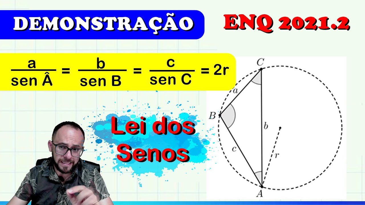 💥 ENQ 2021.2  👉 DEMONSTRAÇÃO LEI DOS SENOS  - PROFMAT (QUESTÃO 3)