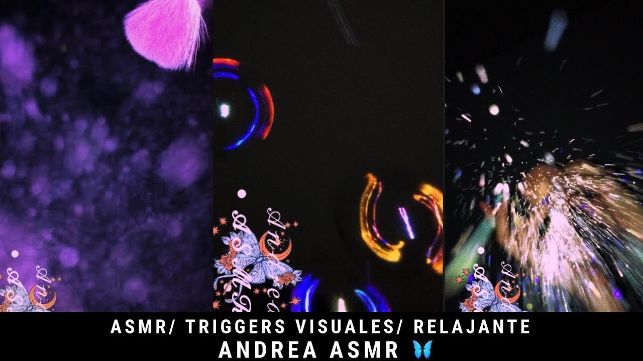ASMR/ Triggers Visuales/ Visual/ Muy relajante/ sonidos de agua/ plástico/ Andrea ASMR 🦋