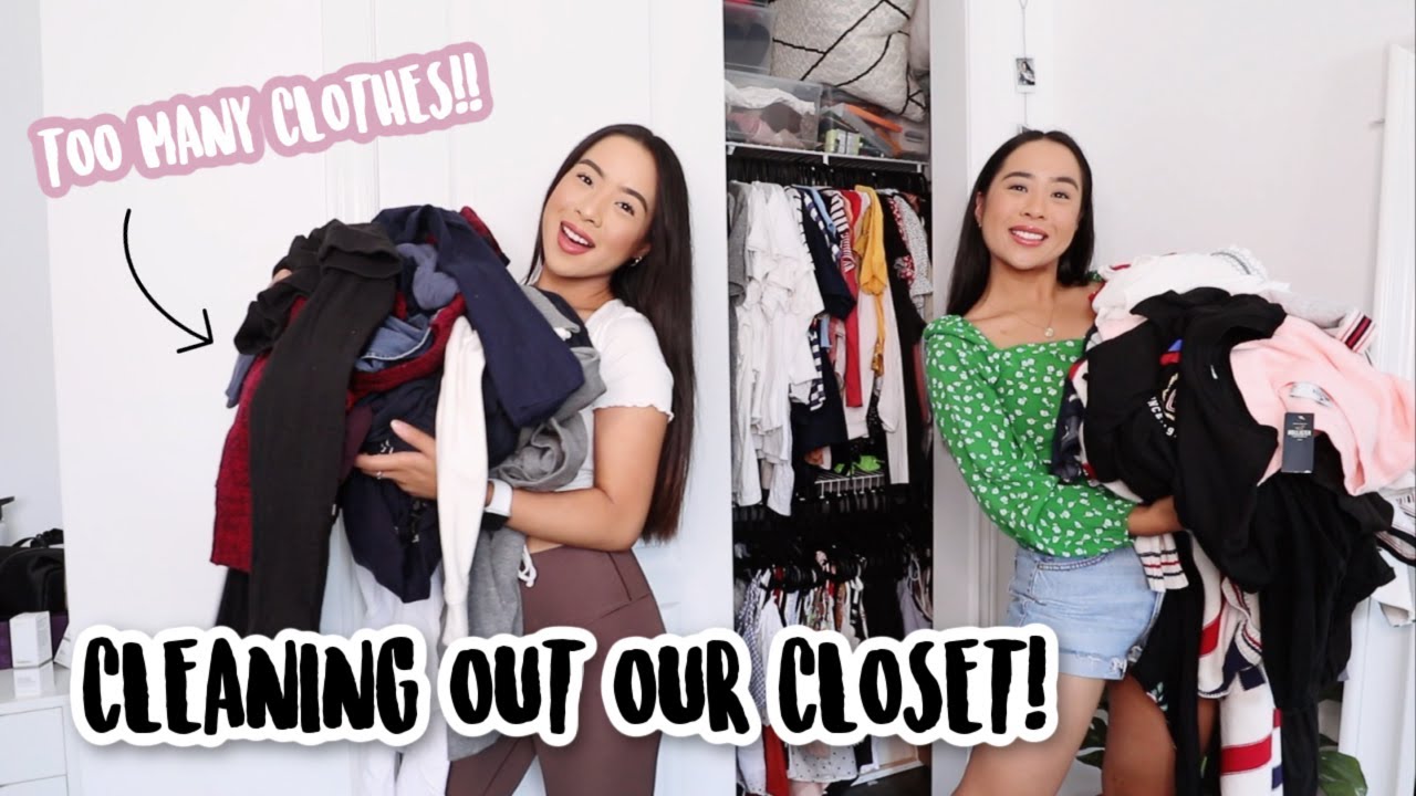 CLEANING OUT OUR CLOSETS! *we got rid of so much!*