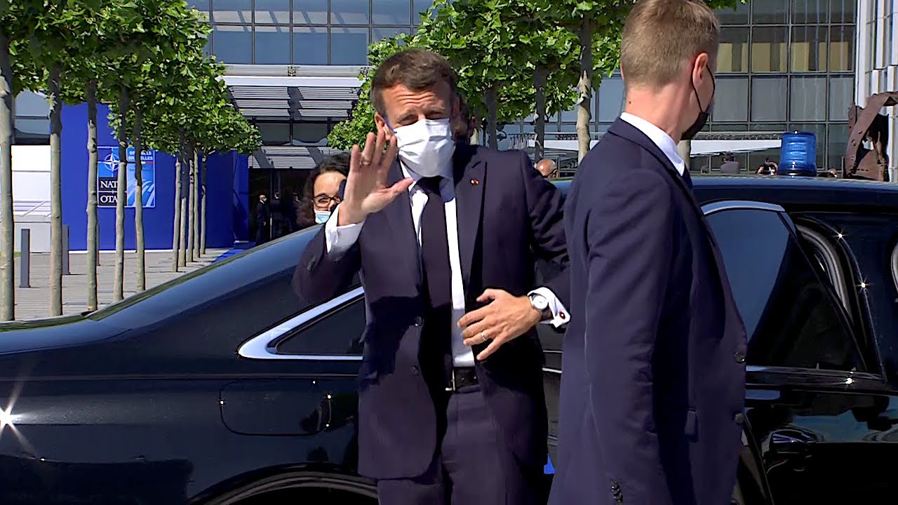 14.06.2021 - Emmanuel Macron - NATO-Gipfel