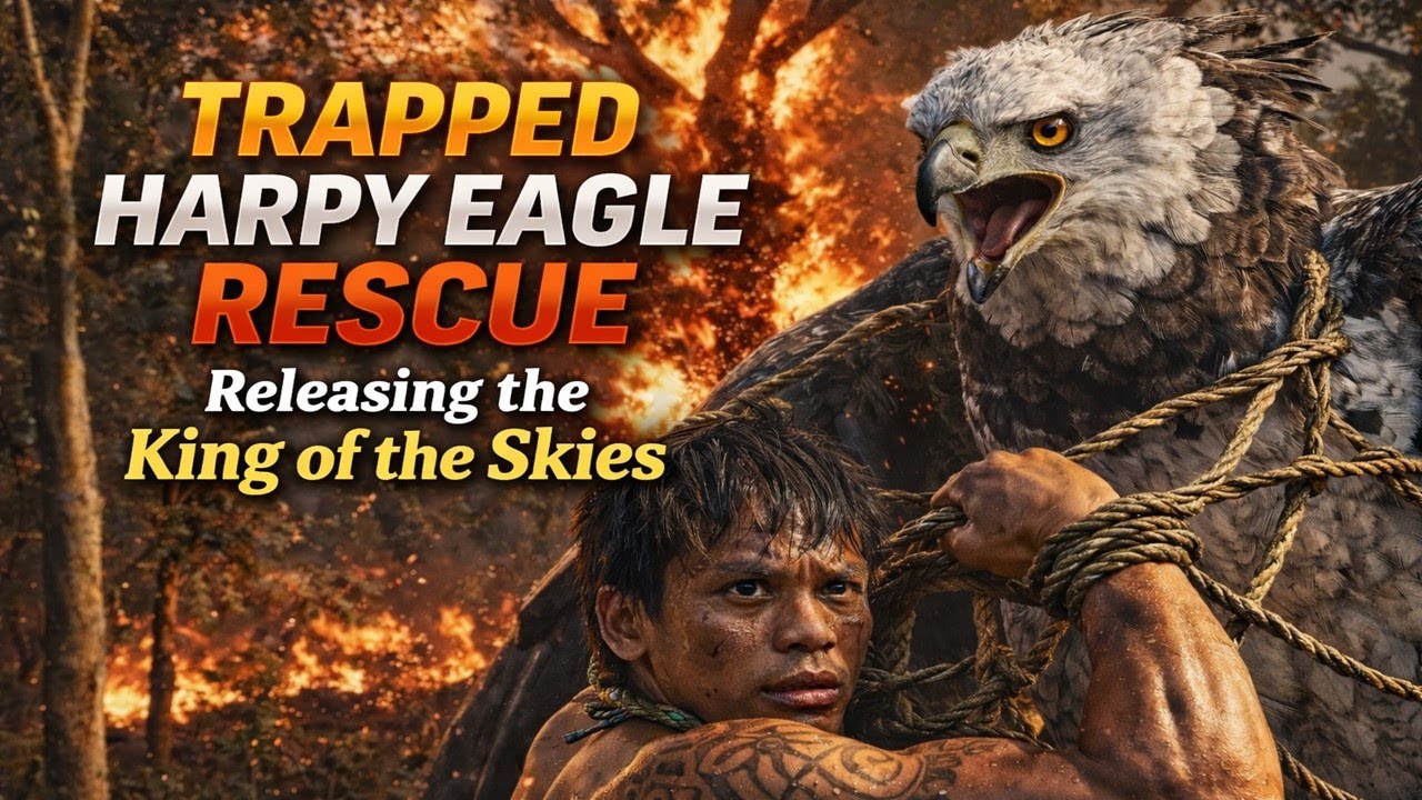 Trapped Harpy Eagle Rescue – Releasing the King of the Skies