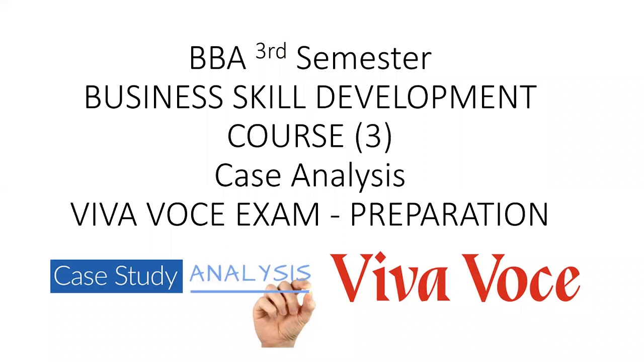 VIVA VOCE -EXAM PREPARATION BBA 3RD SEM