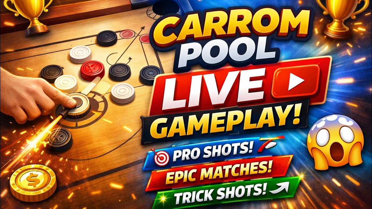 🟡Carrom Pool Live Gameplay | Zephra Gaming