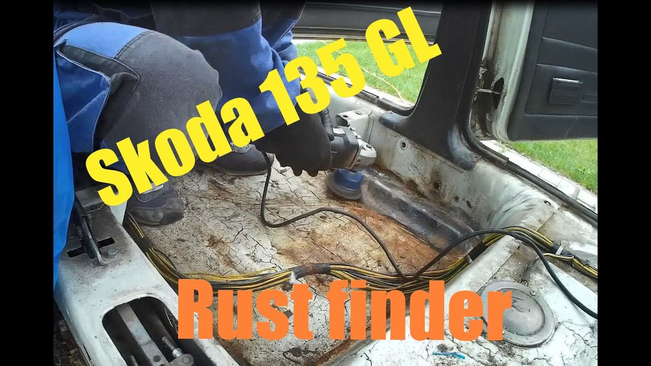 Skoda 135 GL from 1988 - Rust treatment for winter