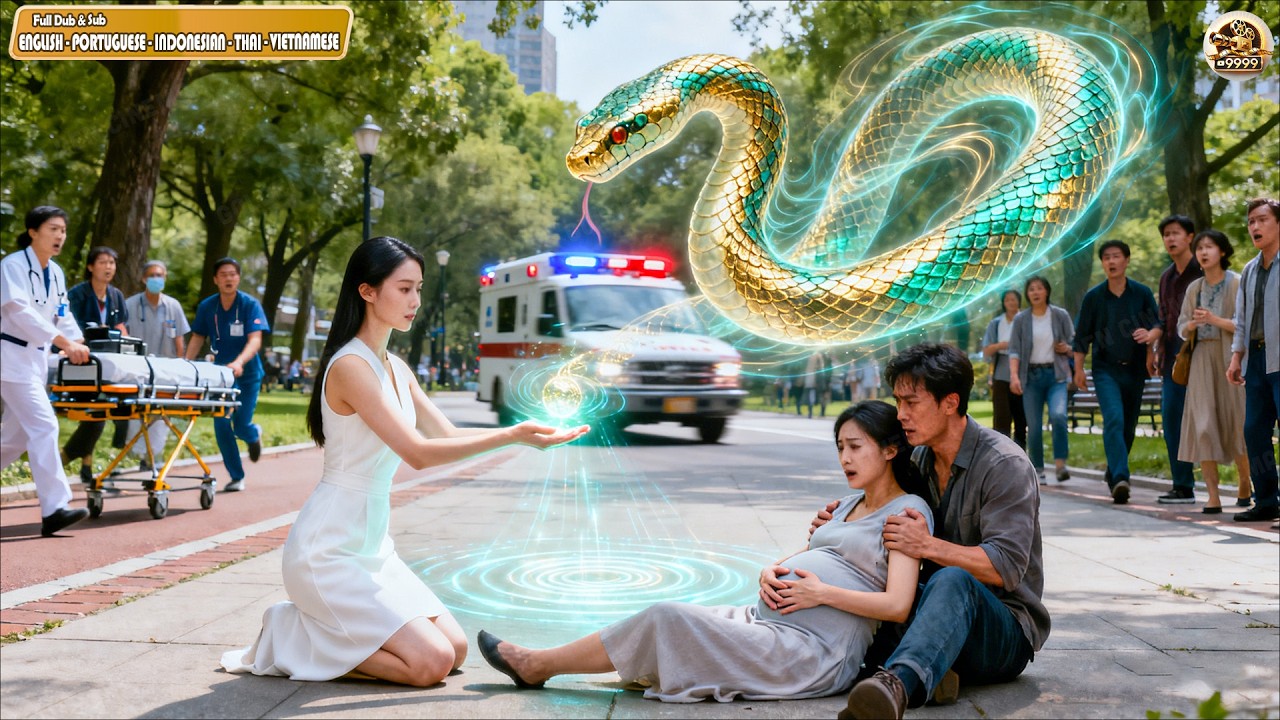 Girl Suffers Stomach Pain On Street With No Help, A Descended Snake Goddess Saves Her Using A Scale