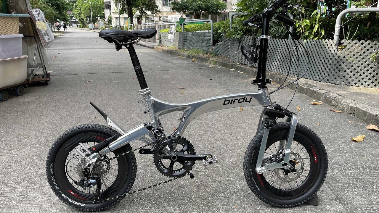 YouTube Birdy 3 R  大改XShifter 無線電子變速 RIDEA Headset+鋼軸轉點+泥板+前後水架碼+雙坐管夾+手筒+頭柱蓋&夾，MKS 快拆腳踏，Multi-S 前後避震