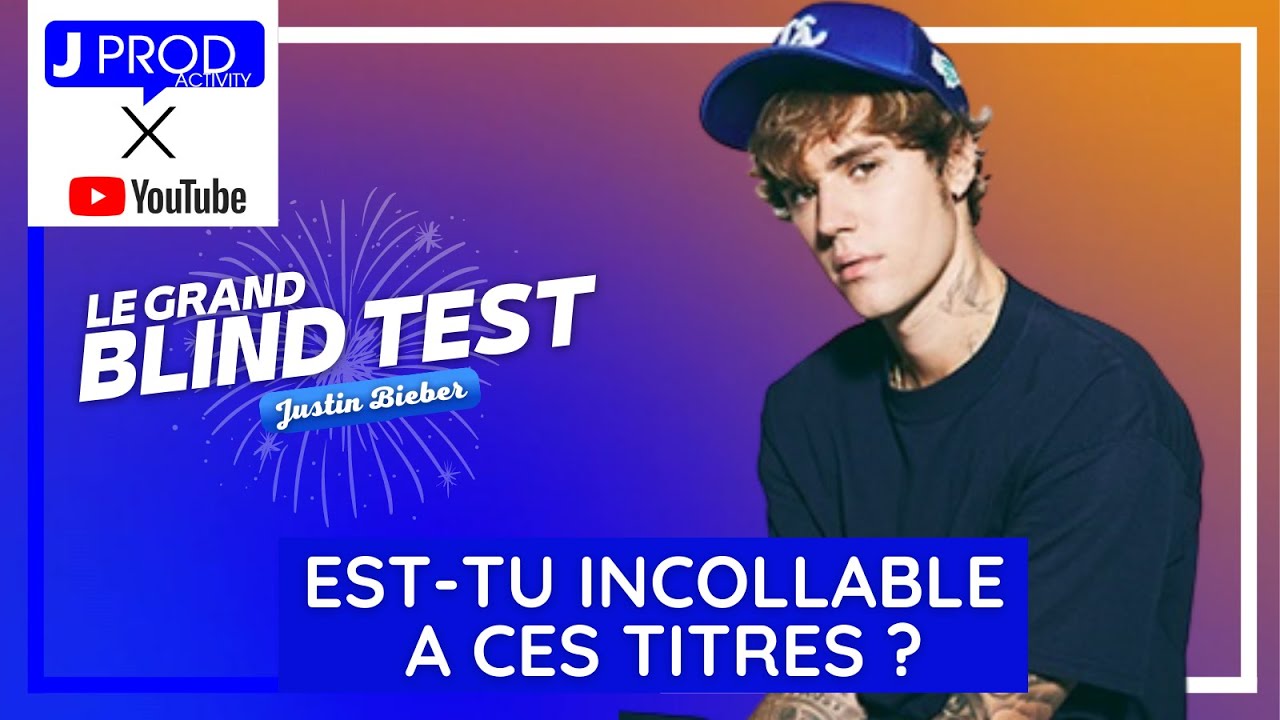 ES-TU INCOLLABLE SUR LES HITS DE JUSTIN BIEBER ?  - BLIND TEST DES ABONNES - JPROD ACTIVITY