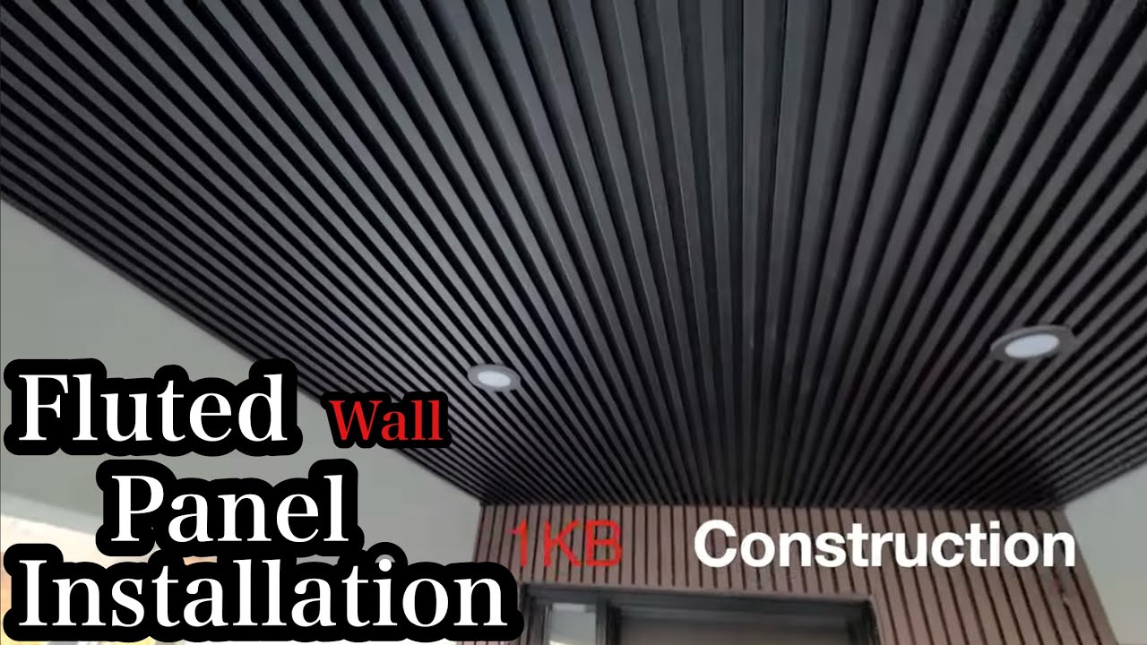 Fluted Wall Panel Installation In Ceiline With Clips&nbsp;DIY