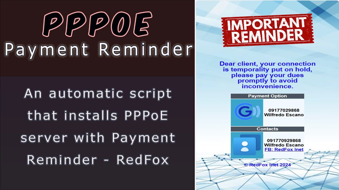 PPPoE Payment Reminder Demo