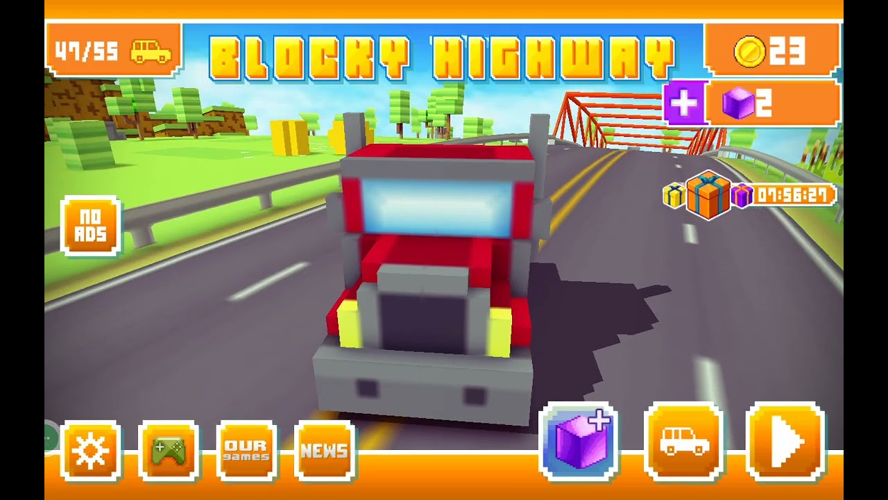 My BEST runs in blocky highway #blockyhighway