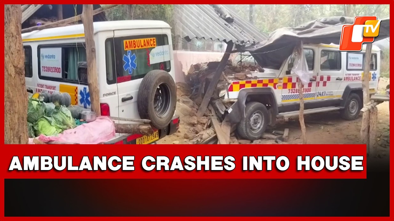 Ambulance Loses Control, Rams Into House In Nayagarh; 3 Critical | Odisha