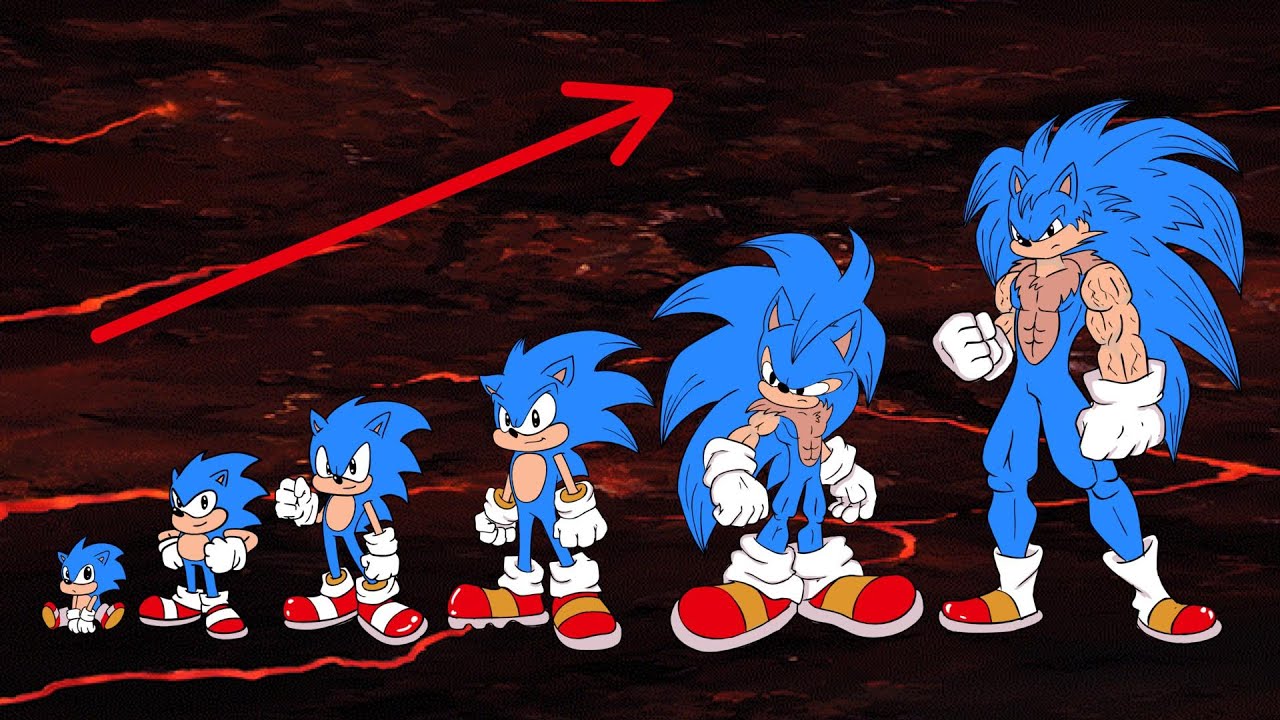 Sonic Boom GROWING UP EVOLUTION  | Sonic @EasyLittleDrawings