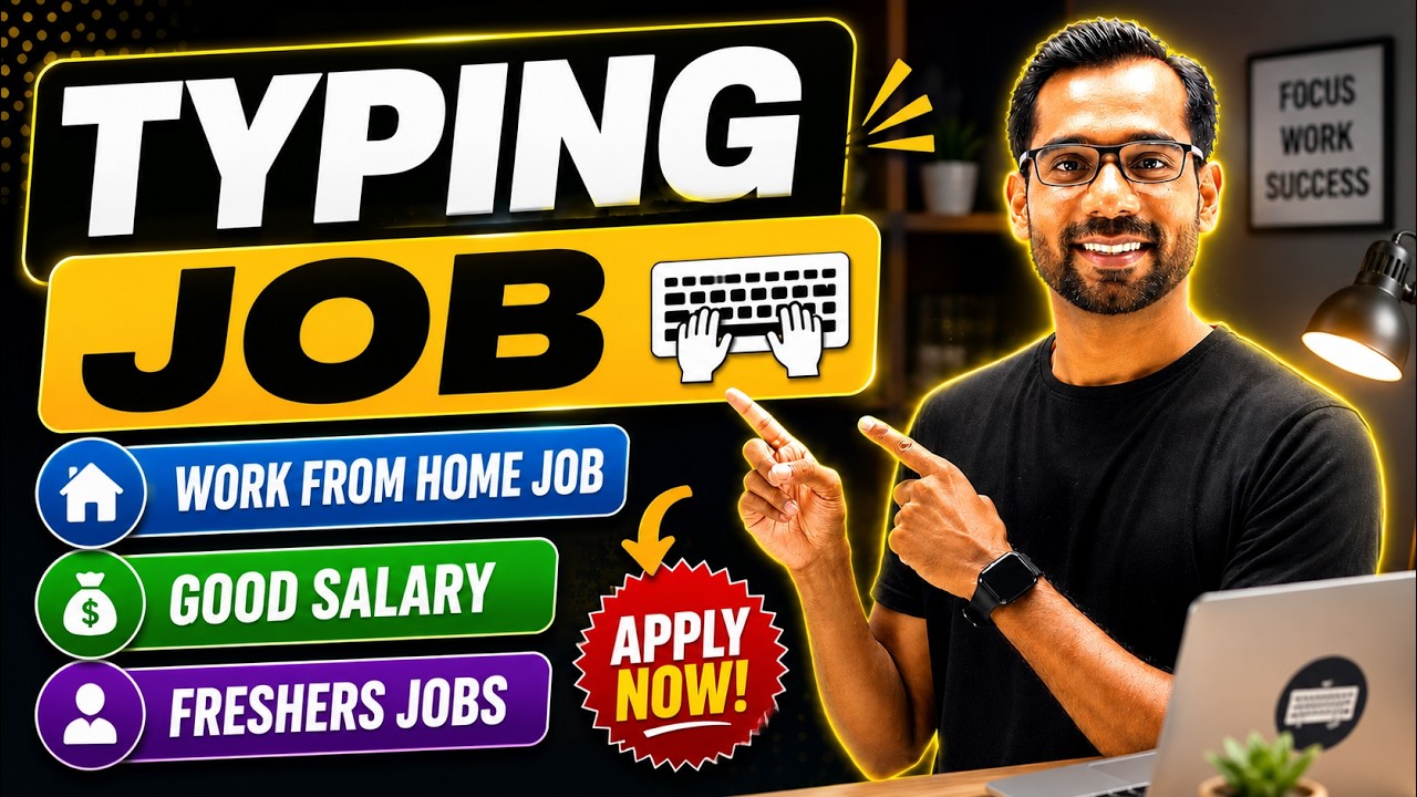 🔥 Typing Job - Work From Home | Remote Job | Freshers Job | August 2026