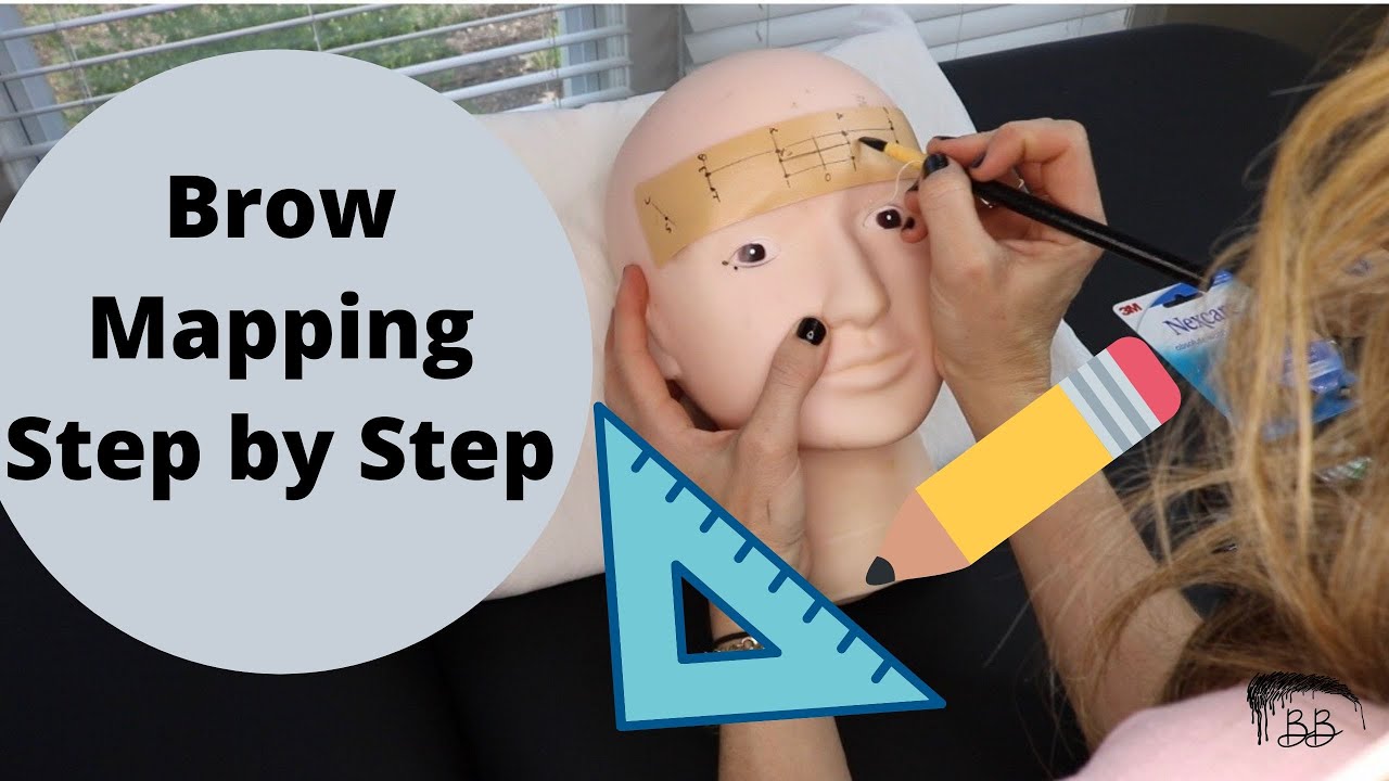 Brow Mapping Step by Step (on mannequin head)
