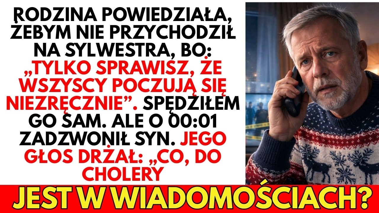 Moja rodzina ZAKAZAŁA mi przyjścia na Sylwestra—a potem syn zobaczył, że NAGLE zostałem milioner
