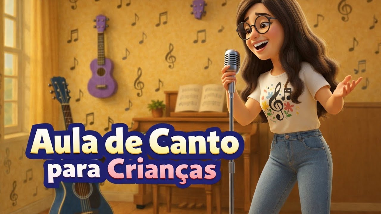 Aula de Canto para crianças - Prof Taís Silva | Vocalizes para Crianças | 7 Exercícios de Canto