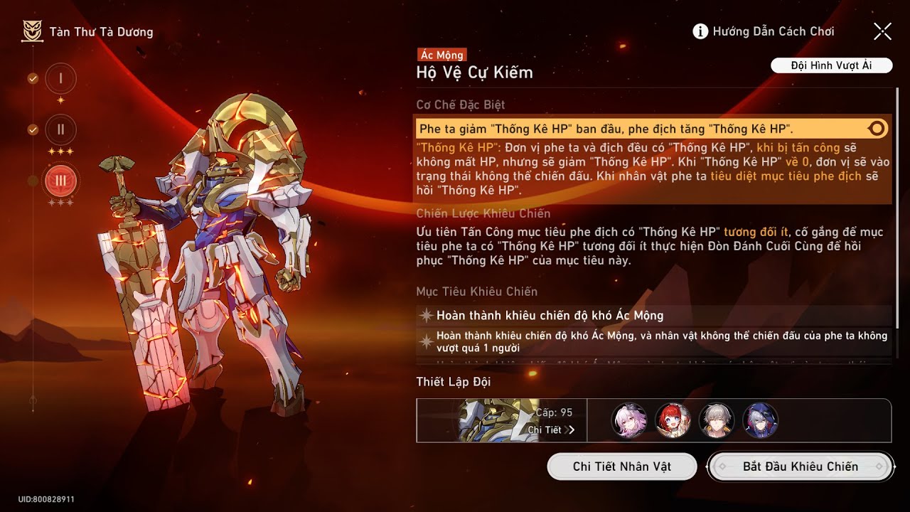 Honkai:Star Rail| Event: Tàn Thư Tà Dương ( Hộ Vệ Cự Kiếm )