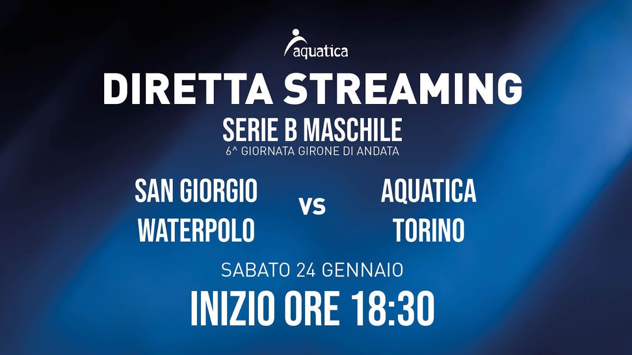 6° GIORNATA ANDATA CAMP SERIE B MASCHILE SA GIORGIO WP - AQUATICA