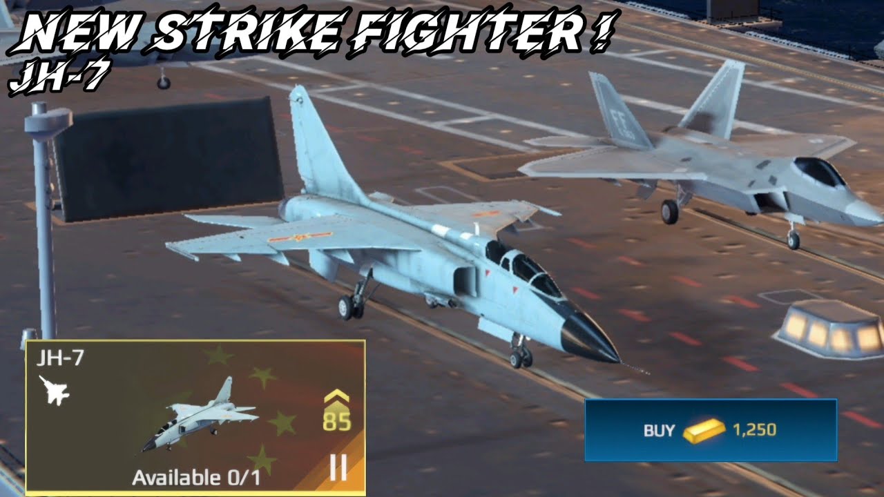 JH-7 - New strike fighter for 1,250 gold !!! Modern Warships 