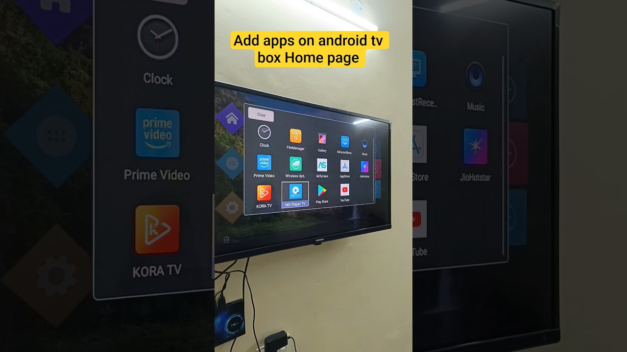 add apps on home page of T95 android tv box #shorts #android