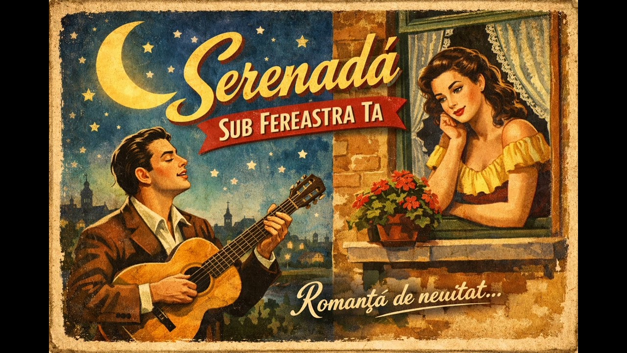 „Serenadă sub fereastra ta” - O serenadă de neuitat 🌹 | Muzică românească nostalgică (Anii ’50)