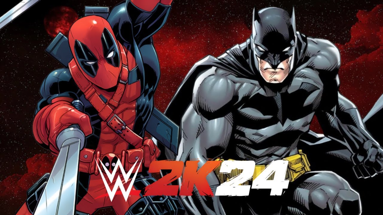 Deadpool vs. Batman - Marvel vs. DC Universe - WWE 2K24