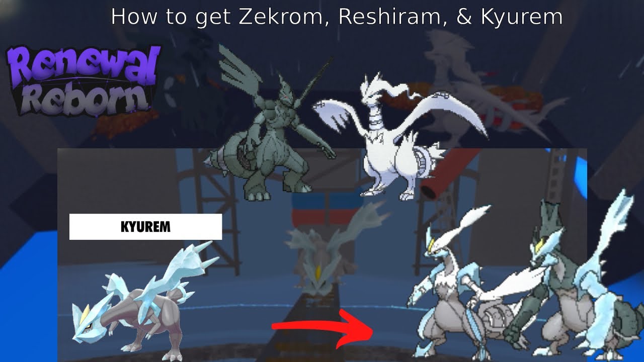 How to get Zekrom, Reshiram, & Kyurem in POKEMON BRICK BRONZE | Pokemon Brick Bronze Renewal Reborn