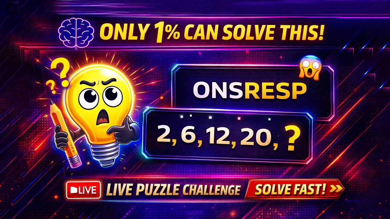 🧠 ONLY 1% Can Solve These! 🔥 LIVE Puzzle Challenge | Type Your Answer!