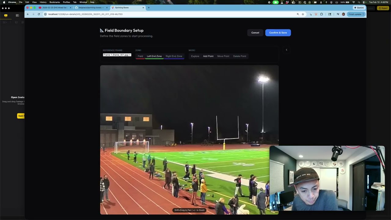 Sprinting Boxes - Slicing Ultimate Frisbee Footage For Easier Game Publishing