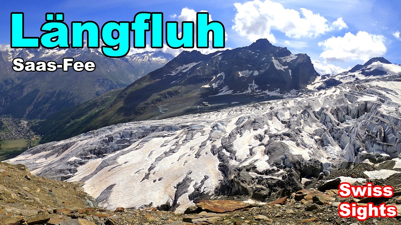 Längfluh Saas Fee Switzerland 4K Amazing Glacier world