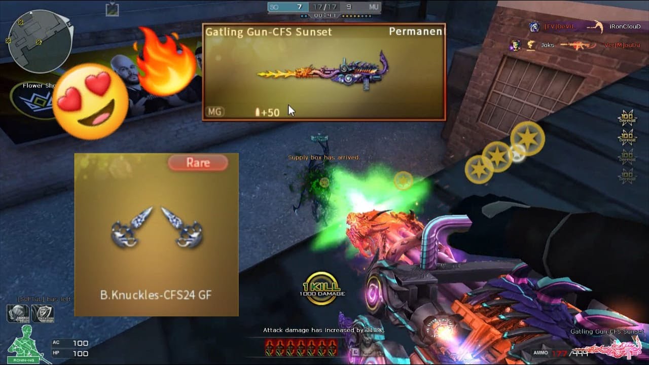 كروس فاير:لعبت رووم وحوش بالجاتلنج جن ضحك😂| Crossfire West: I got GG Sunset and won B.Knuckles CFS24