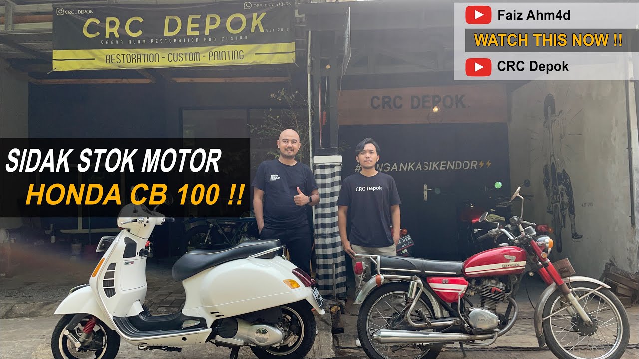 Sidak Motor Honda CB 100 di CRC Depok Workshop