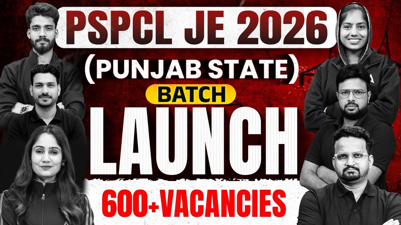 PSPCL JE Exam Preparation | 600+ Vacancies | PSPCL JE Batch 2026 | PSPCL Recruitment 2026