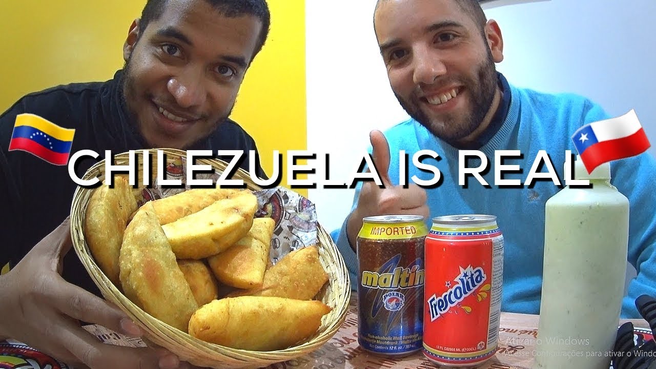 probando COMIDA VENEZOLANA en CHILE *primera vez* ft. Wester Camina