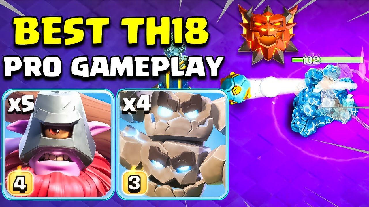 Best TH18 Legend Attack Strategy 2026 | Meteor Golem with Totem Spell Pro Gameplay in Clash of Clans