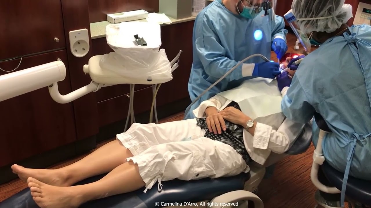 Demonstration of PMR during a dental filling