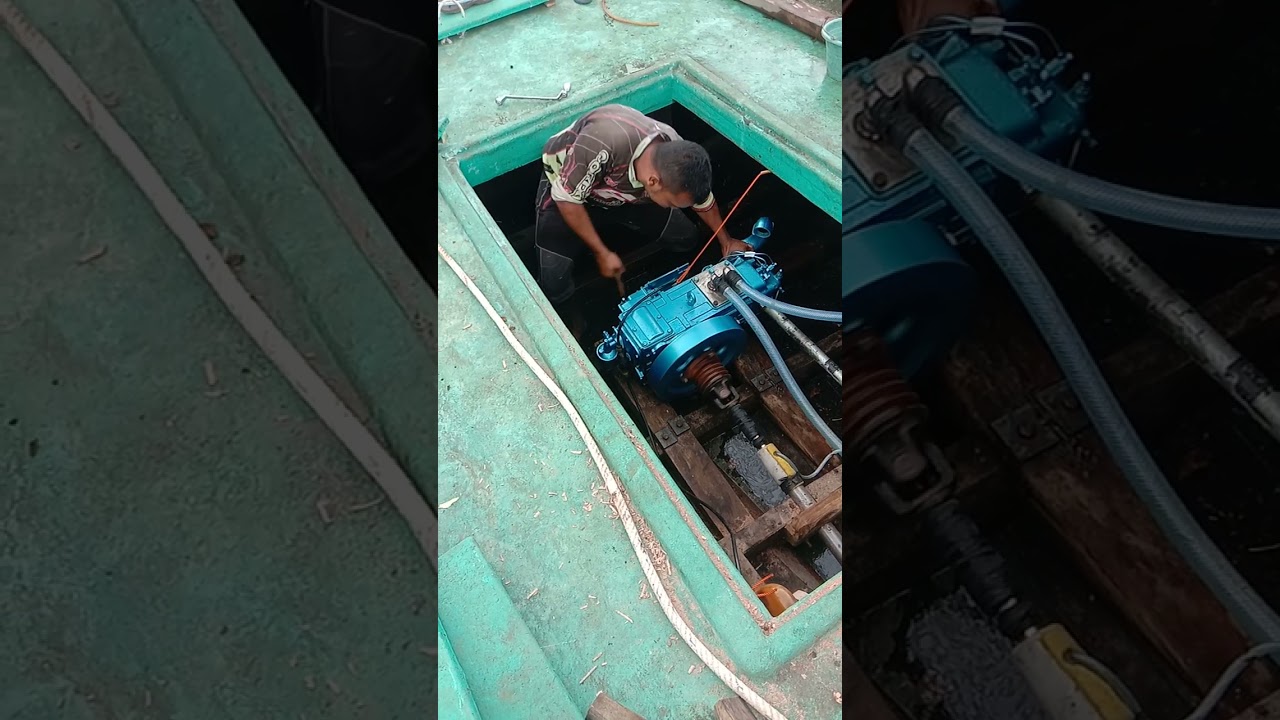 ujicoba bot kayu mesin diesel 36hp .2022