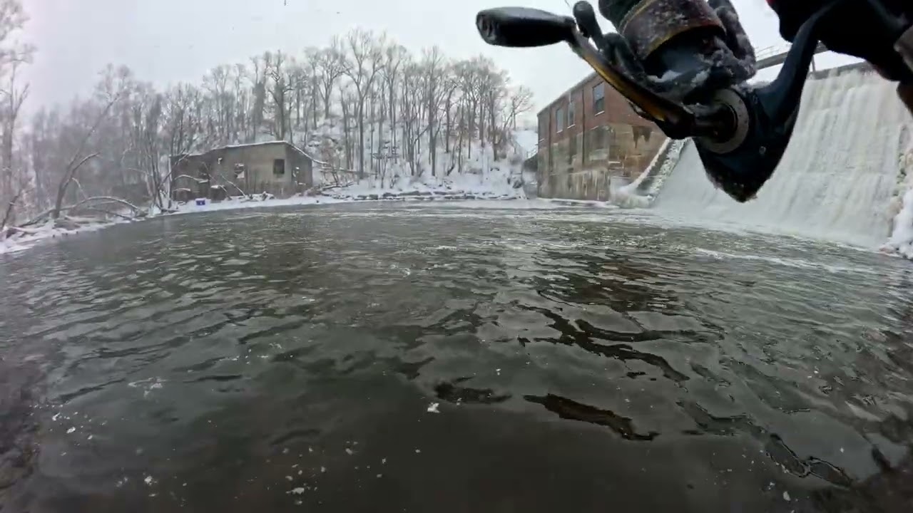 LAKE ONTARIO NY TRIBUTARY FISHING LATE JANUARY 2026 DAY 3....AM COUPLE HOURS 