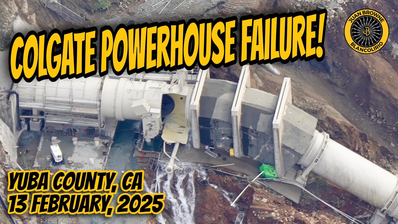 Colgate Penstock Failure! Friday the 13th of Feb 2026