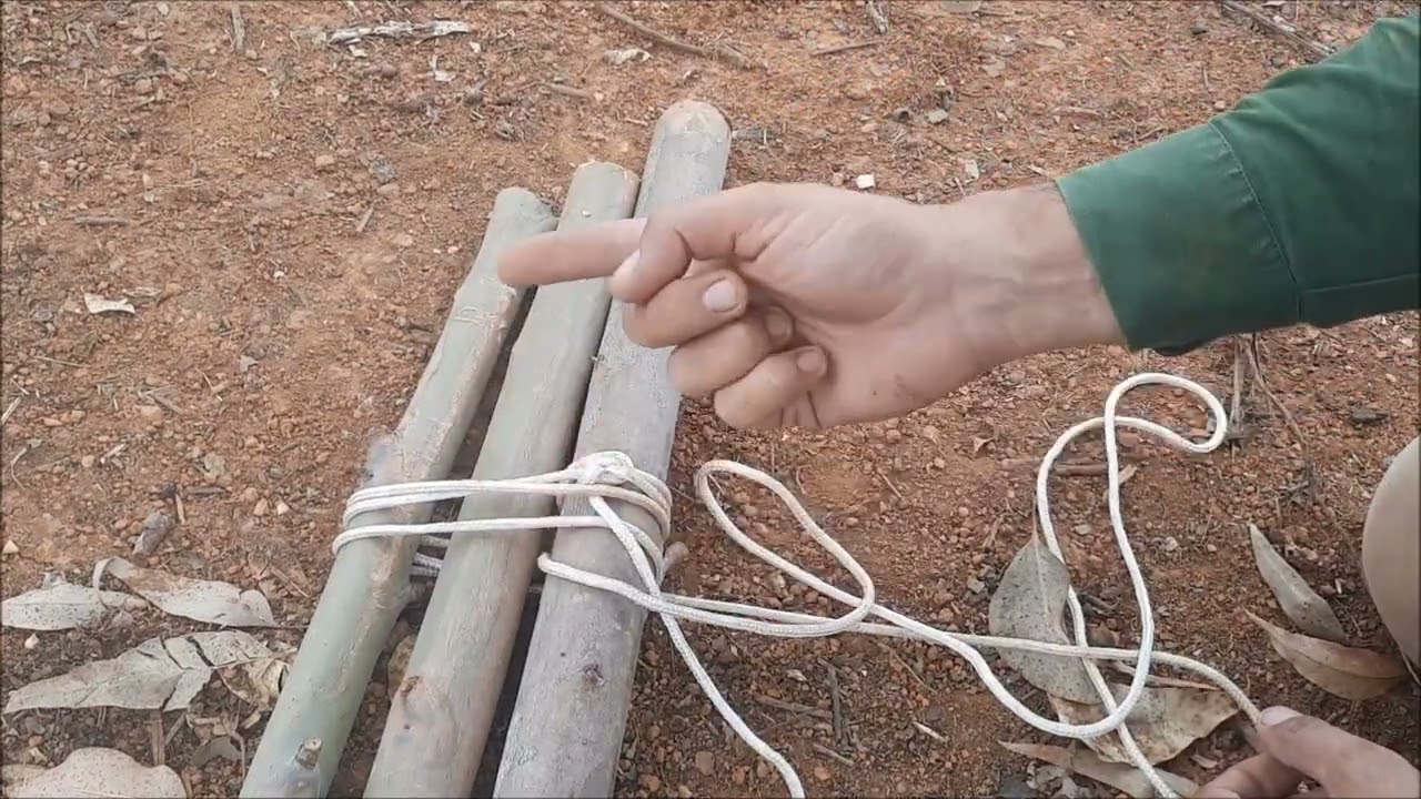 Como fazer a amarra de Tripé   Tutorial