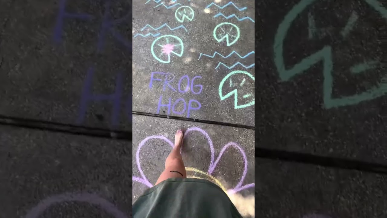 Chalk adventure with your kid #kidsactivityideas #funactivitiesforkids #funactivitiesforkids