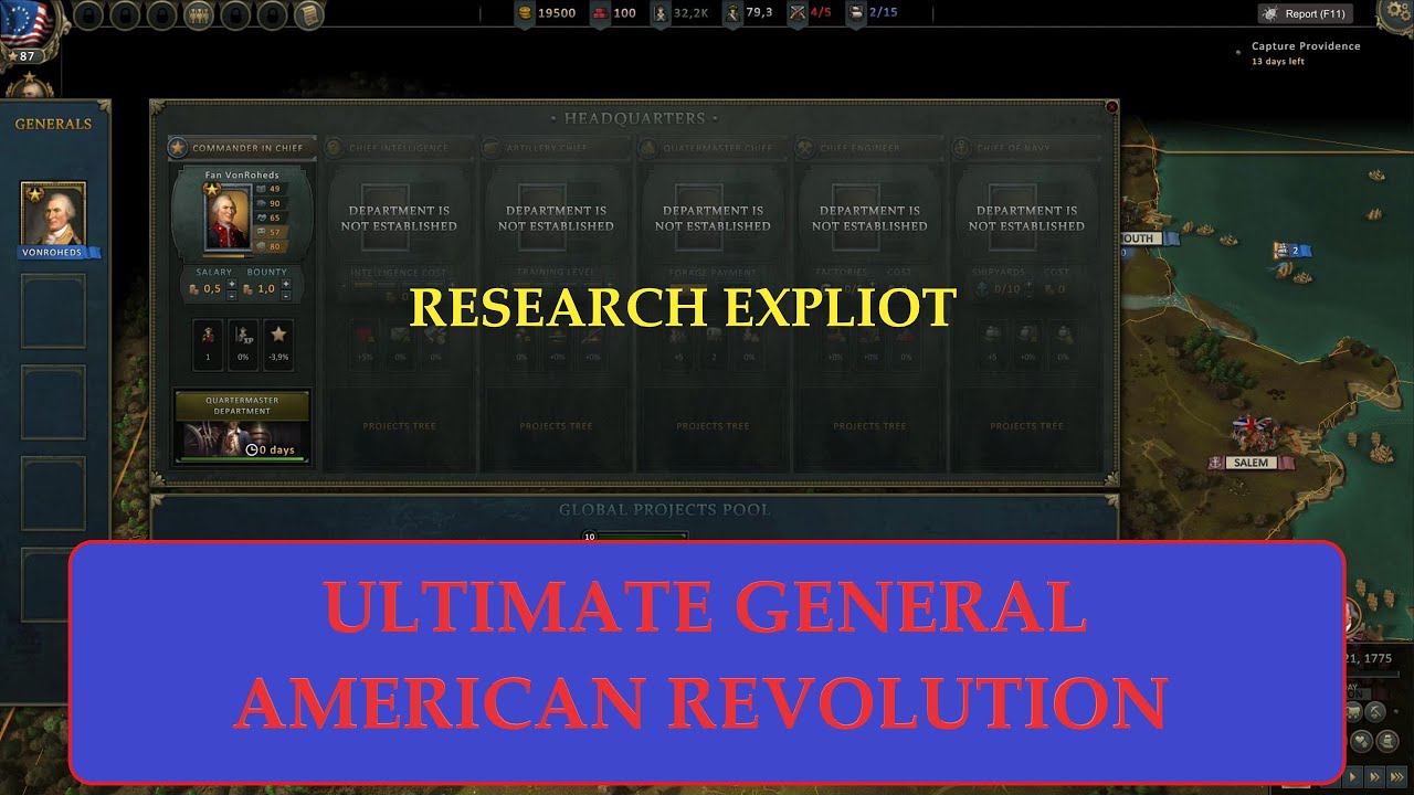 ULTIMATE GENERAL-AMERICAN REVOLUTION - RESEARCH EXPLOIT
