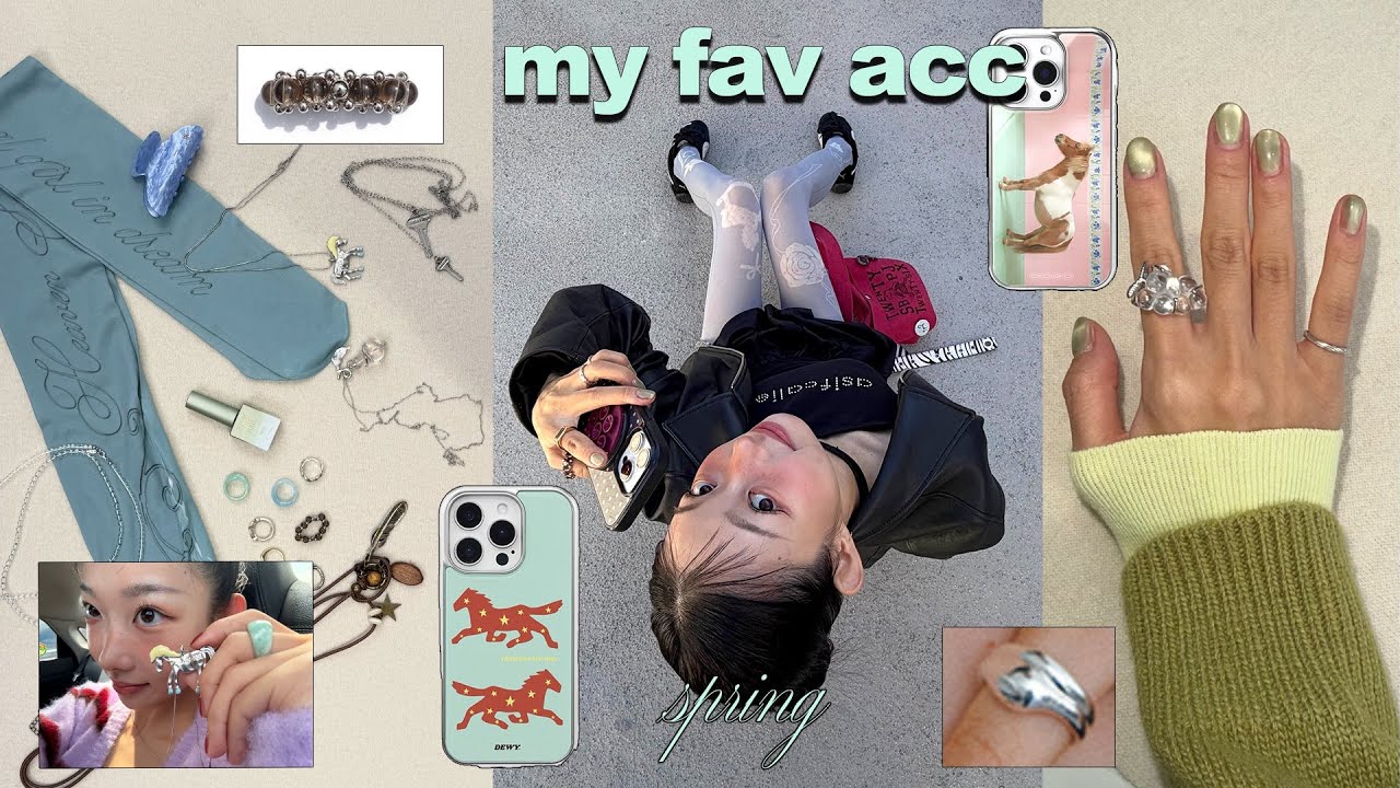 𝟐𝟎𝟐𝟔 𝓜𝔂 𝓰𝓸-𝓽𝓸 𝓪𝓬𝓬⋆｡˚ ໒꒱ *짧뚱손의 훼이보릿 반지 조합💍⋆지그재그 보물템🌿⋆신상 폰케이스📱