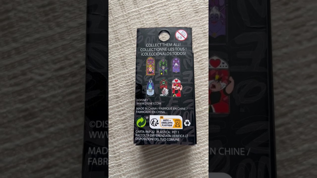 Disney Loungefly Villains Stained Glass Mystery Blind Box Pins