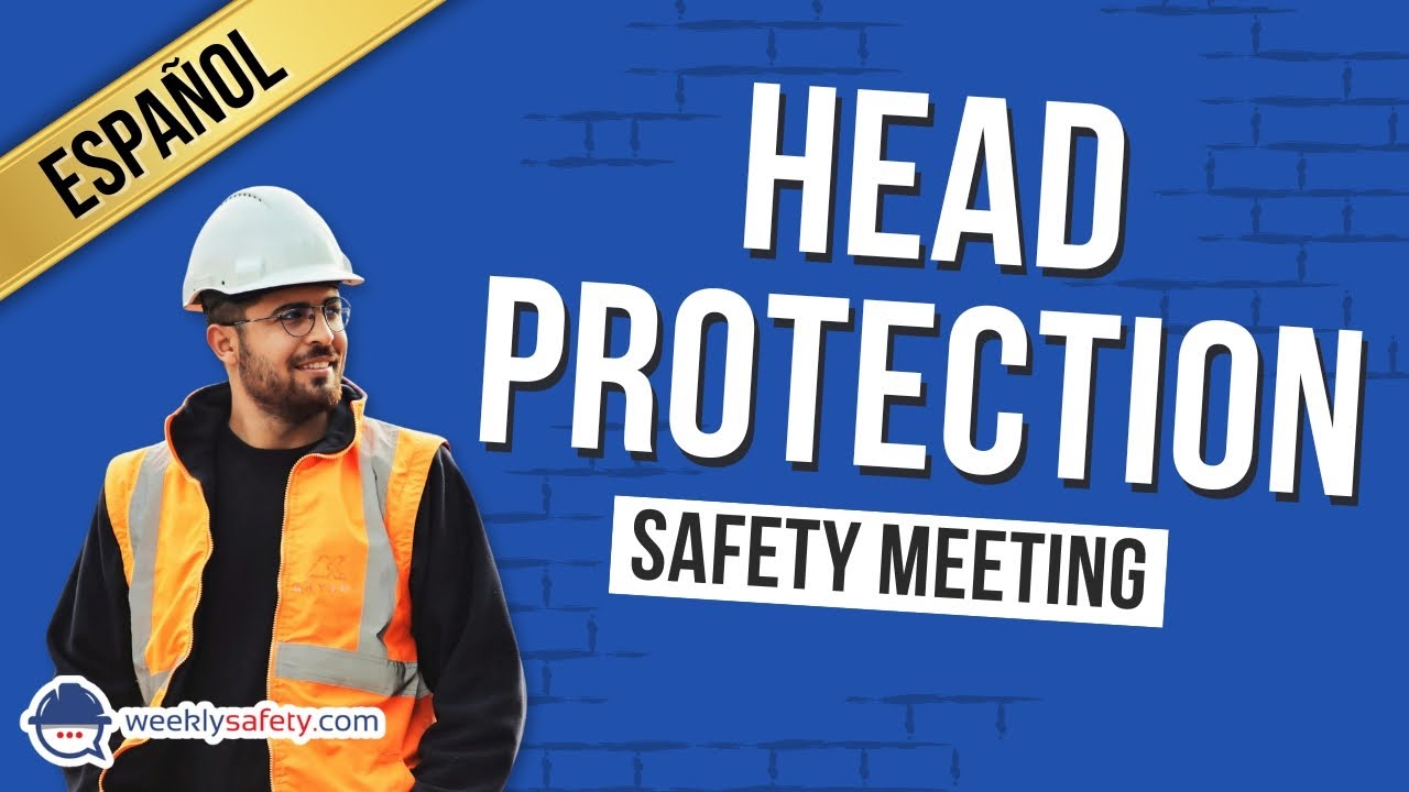 Safety Meeting on Head Protection in Spanish