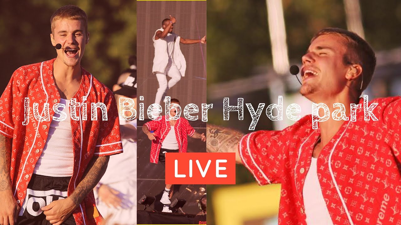 Justin Bieber live at Hyde park /London/