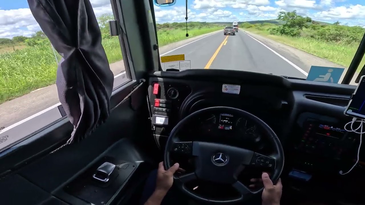 Ao volante, Viagem Satisfatória: Visão do Motorista 🚌 ​#Busologia #OnibusRodoviario #POV #viral #bus