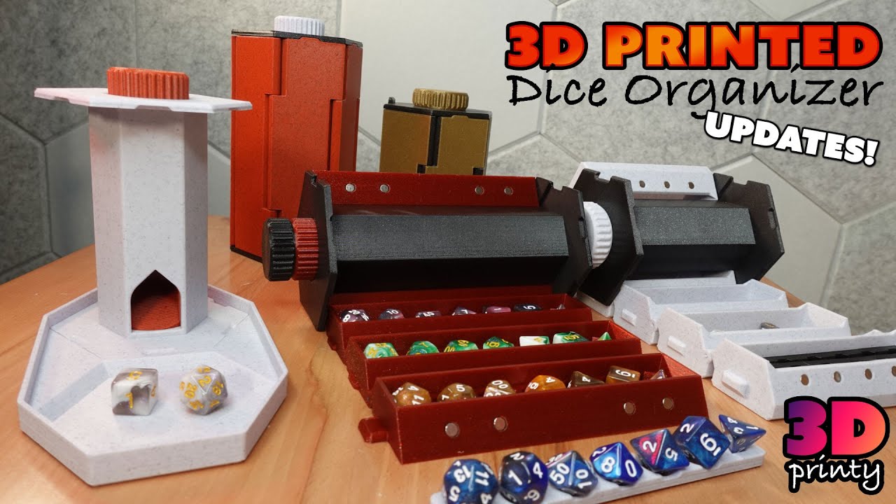 3D Printed Rollup Dice Box Updates!
